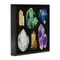 Stupell Industries Natural Varied Gemstones Framed Giclee Wall Art Design by Grace Popp